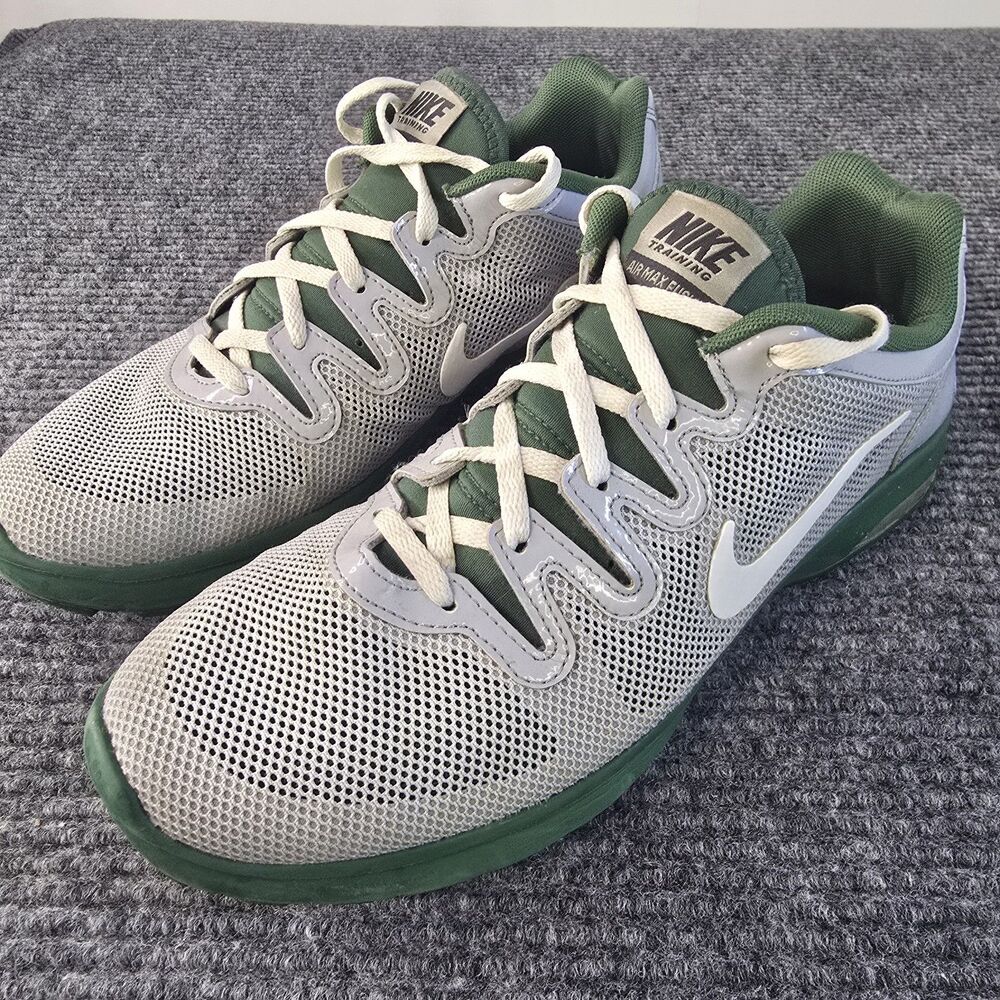 Nike Air Max Fusion Training Shoes Womens Size 9 Green Gray Running Mesh 578353